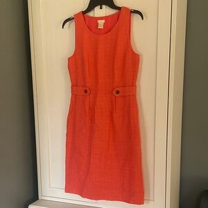 J. Crew Linen Blend Sheath Dress